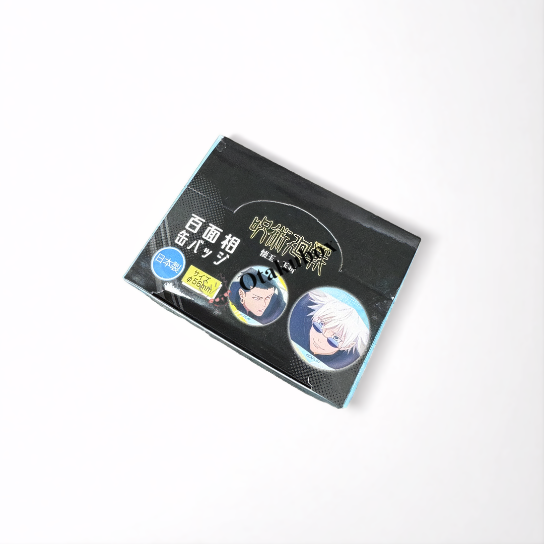 Jujutsu Kaisen Kaigyoku & Gyokusetsu Multiple Faces Badge Collection – 1 Box (Set of 8) – Official Anime Blind Box